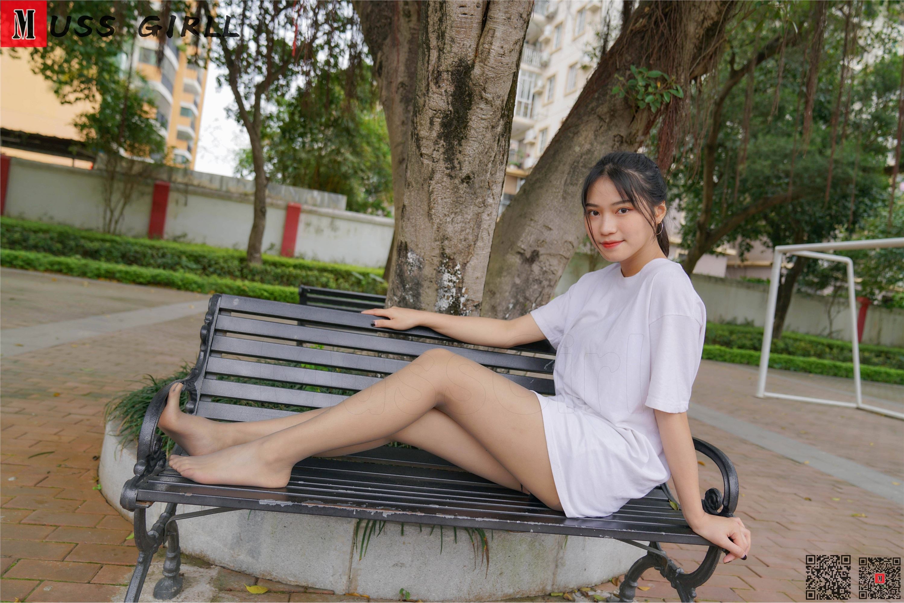 MussGirl慕丝女郎  NO.169 操场白衣裙